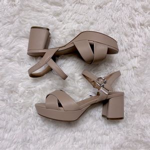 Aerosoles Cosmos Heeled Sandal Aerosoles Nude Heels Nude Sandal Block Heel